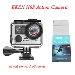 Eken H6S Ultra HDアクションカメラ30M防水WiFiコントロールスポーツカメラ170度4K 2.4Gリモート付きEISテクノロジー