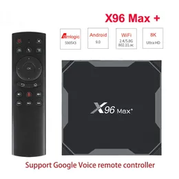 X96 MAX Plus Android 9.0 TV, pudełko Amlogice S905X3 8K wideo Google Player sklep Wifi bezprzewodowy HD 1000M X96 MAX X3