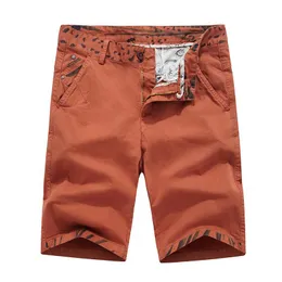 Mäns shorts 2021pure Bomull Sommar Mens Cargo Boys Casual Pocket Streetwear Plus Size Man Long Bermuda Camouflage