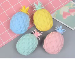 10cm Cute Large Pineapple Squeeze Toy Anti Stress Grape Ball Funny Gadget Vent Decompression Fidget Toys Autism Hand Wrist for Kid Children 4 Colors Pressure Release