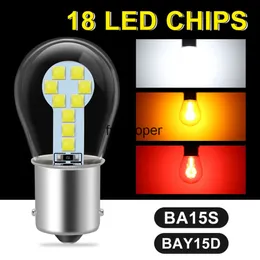 1pcs BA15S P21W 1156 Led 전구 1157 BAY15D P21/5W R5W R10W 자동차 브레이크 조명 18SMD 3030 칩 DRL 회전 신호 램프 슈퍼 브라이트