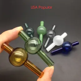 Renkli 22mm cam kabarcık carb cap yuvarlak top kubbe XL kalın Kuvars termal banger Çiviler cam su boruları cam dab petrol kuleleri