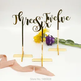 Party Decoration Wedding Standing Numbers ,Mirror Gold Acrylic Table Numbers, Decor,wedding Centerpieces