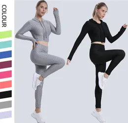 Kvinnor Tracksuits Tracksuits Womens Designer Fashion Yoga Wear Active Set Outfit For Woman Hooded T Shirts Top Sport Leggings Casual Gym Tracksuit Suit Tech FL FL