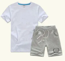 Детские костюмы для мальчиков, комплекты: футболка и брюки, детский хлопковый летний спортивный костюм для маленьких мальчиков и девочек, размер 100-140 см