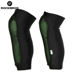 ROCKBROS Ginocchiera sportiva rodillera deportiva Scaldamuscoli per bici Protezione sportiva Equipaggiamento per basket Calcio Supporto per ginocchiera Q0913