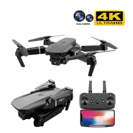 E88 Pro Drone 4K HDデュアルカメラ視覚位置付け1080P WIFI FPVドローン高さ保存RCクアッドコプタードローン