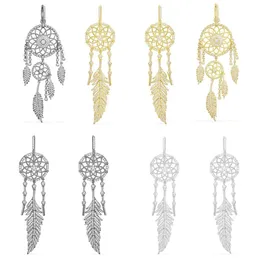 Stud Serisi Kadın Dream Catcher Feathers Koreli Küpeler Mücevher Aksesuarları Graved