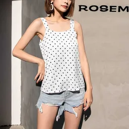 Moda Polka Dot Summer Tank Top Casual Bez Rękawów Backless Streetwear Kobiet Topy Camisoles Plus Size W184 210526