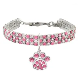 Dog Obroże Smycze 1 PC Cat Rhinestone Collar Sparkly Pet Crystal Diamante Diamenty Elastyczne Naszyjnik z Wisiorem