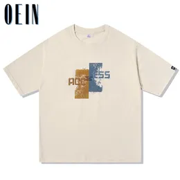 Męskie koszulki 2021 Mężczyźni Hip Hop T Shirt Streetwear Harajuku Khaki T-shirt Oversize Lato Krótki Rękaw Tshirt Luźne Bawełniane Topy Tees