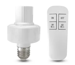 Infrared Wireless Remote Control Switch Lamp Holder Dimmable Timer Bulb Cap Socket Lamp Base For Corridor Stairs Indoor Night Light