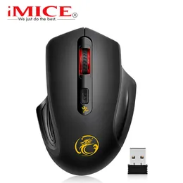 Imice Wireless Mouse Computer Maause Ergonomic 2.4G USB Mouse Willent Optical 2000DPI Беспроводная мышь для компьютерных ноутбуков PC Mice