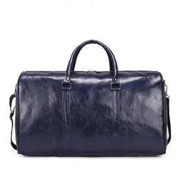 Resväska handväska pu retro kortdistans affärsresa bagage väska storkapacitet kortdistans duffel väska ljus övning passform Q0705