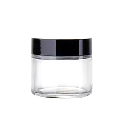 2021 60ml Clear Glass Cosmetic Jar Pot - 60g Skin Care Cream Refillable Bottle Cosmetic Container Makeup Tool For Travel Packing