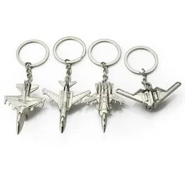 Airline New Keychain Metal Naval Aircrafe Fighter Aviation Gifts Key ring Model Key chain Air Plane