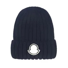 Wysokiej jakości klasyczne litery dzianinowe czapki do czapki męskiej jesienne zima ciepłe gęste wełniane haft haft zimny para mody HATS