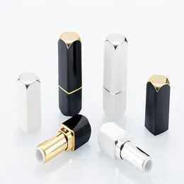 12.1mm Empty White black Lipstick Tube Square Lip Balm Tube DIY Lips Rouge Cosmetic Packaging Container