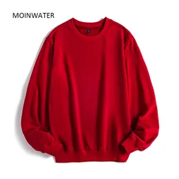 Moinwater Mulheres Casual Sweatshirts Lady Streetwear Hoodies Feminino Terry Branco Black Hoodie Tops Outerwear MH2002 210721