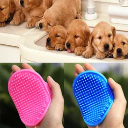 Pet Dog Cat Bath Brush Comb Rubber Glove Hair Fur Grooming Massaging Massage Kitchen Cleaning Gloves pets Silicone Washing Glove