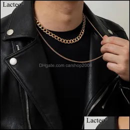 Halsketten Anhänger Schmuckhalsketten Lacteo übertriebene flache Schlange Schlüsselbeinkette Halsband Halskette für Frauen und Männer Hip Hop Cross Par