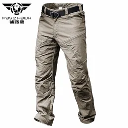 Pavehawk Summer Cargo Spodnie Mężczyźni Khaki Czarny Kamuflaż Armii Taktyczne Wojskowe Wojskowe Wojskowe Dorywczo Spodnie Jogger Spodnie dresowe Streetwear 211201