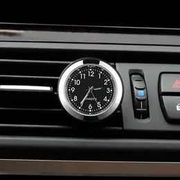 Interior Decorations 2 In 1 Car Ornament Automotive Air Freshener Decoration Luminous Clock Auto Watch Vents Clip
