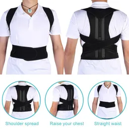 Back Support M 31.4"-37.4" Sticker Cloth Sponge Sandwich Mesh Adjustable Posture Corrector Strap Shoulder Brace Belt