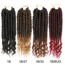 Bomb Twist Crochet Hair 16 Roots Spring Twist Twist Prelaoped Crochet Braids Sintetico Estensione dei Capelli sintetici Twist Twist per le donne