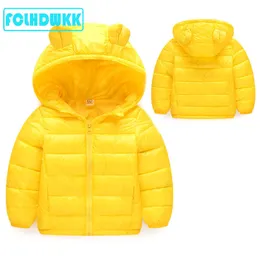 FCLHDWKK Brand Ultra Light Boys Girls Children's Autumn Winter Jackets Baby Down Coat Jackets For Girls Boy Kids Outerwear 0-7Y H0910