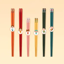Chopsticks Janpanese Chinese For Noodles Sushi Sticks Metal Korean Set Reusable Non-slip Tableware Children Adult