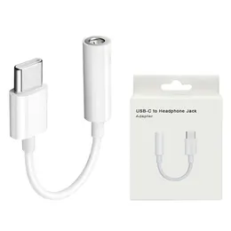 USB C till 3,5 mm Jack Adapter Type-C Aux hörlurar Audio Dongle CABLE CORD MED HI-RES DAC CHIP