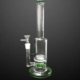 Verde alto vidro de borosilicato água bong hookah com filtros óleo dab tabaco cachimbo acessórios para fumar