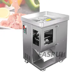 New Commercial Meat Slicer Machine Stainless Steel Fully Automatic Shred Slicer Dicing Maker