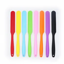 Cake Cream Butter Spatula Tool Long Handled Butter Knife Mixing Batter Scraper Spoon Brush Food Grade Silicone Baking Cook Tools Bakeware YFA3074