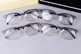 Quality Designed 669 Unisex Plank Eyebrow Plain Glasses Sunglasses Frame 53-18-145 plank+metal for Prescription fullset packing case