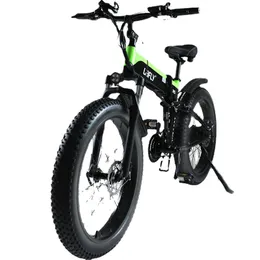 Lafly X-5 1000W دراجة كهربائية جديدة سوبر مستوى الثلوج دراجة دراجة كهربائية قابلة للطي Ebike 48V MTB