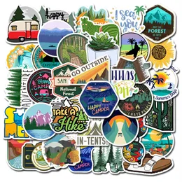 50Pcs/Lot Skateboard Travel Adventure Stickers Camping Games DIY Graffiti Waterproof Decals For Notebook Helmet Guitar Scooter Cars Motorcycle Gift Decoration