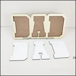 Frames And Modings Arts, Home & Gardensublimation Blank Dad Po Frame Fathers Day Gift Heat Transfer Mdf Album Creative Diy Crafts Birthday G