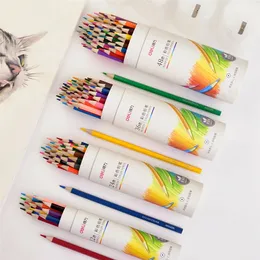 12/24/36/48 Colored Pencils Oil Based Drawing Pencils for Beginner Artist Coloring Book Drawing Sketching Art Stationery School Students Supplies