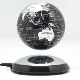 6-дюймовая творческая магнитная левитация плавающая карта мира глобус карта настольного декора рождественской компании годовщина подарок 211105