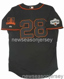 Stitched #28 BUSTER POSEY black JERSEY Men Women Youth Baseball Jersey XS-5XL 6XL