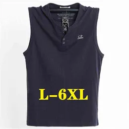 Tank Top Overdimensionerad bodybuilding Men's Tank Top Street Workout Cotton Summer Gym Clothing Plus Size Herrkläder Vest Tank Tops 211120