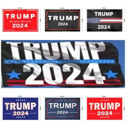 Em estoque Trump Flag 2024 Bandeira Eleitoral Bandeira Donald Trump Bandeira Mantenha a América Grande Novas Ivanka Trump Flags 150 * 90 cm 13 estilos