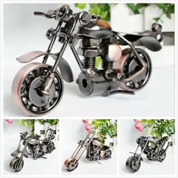 20 Arten 15 cm handgemachte Vintage Eisen Motorrad Modell Motor Figur Metall Motorrad Prop Junge Geschenk Kind Spielzeug Home Office Dekor 211108