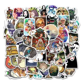 Naklejki samochodowe 10/50/100 sztuk naklejki Anime Totoro Spirited Away księżniczka Mononoke Ghibli Hayao Miyazaki estetyczne artykuły papiernicze dla uczniów naklejki