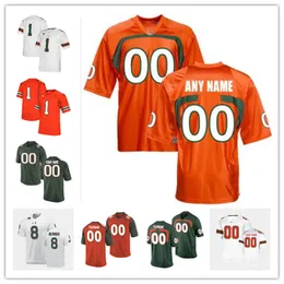 Miami Hurricanes fotboll Jersey 42 Jim Dooley 20 Bernie Kosar 3 Frank Gore 5 Andre Johnson 12 Jim Kelly 89 Ted Hendricks 52 Ray Lewis 26 Sean Taylor 20 ed Reed Warren Sapp