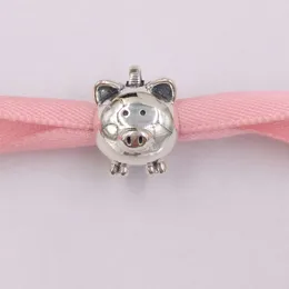 Andy Jewel Authentic 925 Sterling Silver Beads Cute Piggy Bank Charm سحر يناسب أساور المجوهرات الأوروبية على طراز Pandora.