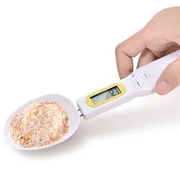 500g / 0.1g Portable Digital LCD Affichage électronique Cuisine Cuillères à mesurer Gram Balance alimentaire Cuillère Tasse à mesurer Fournitures de cuisson 210312