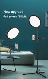 Oświetlenie Selfie Ring Light LED Tripod Uchwyt Mobilny USB Obsługa Ringlight Do Live Video Streaming Dymable Makeup Lampa Tik Tok Youtube